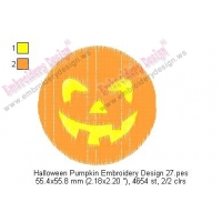 Halloween Pumpkin Embroidery Design 27
